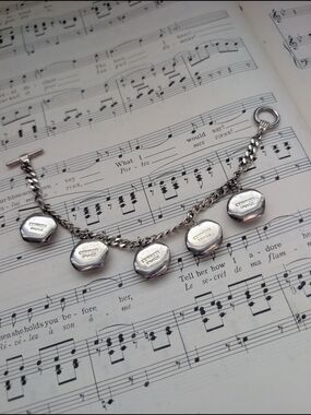 Cerruti Sterling Silver Charm Bracelet with Inspiration Charms